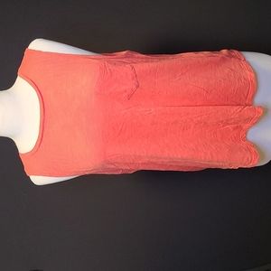 Orange Sleeveless Tee